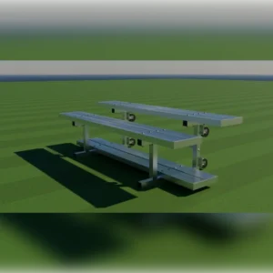 Bleacher Tilt & Roll Aluminium 2-Tier