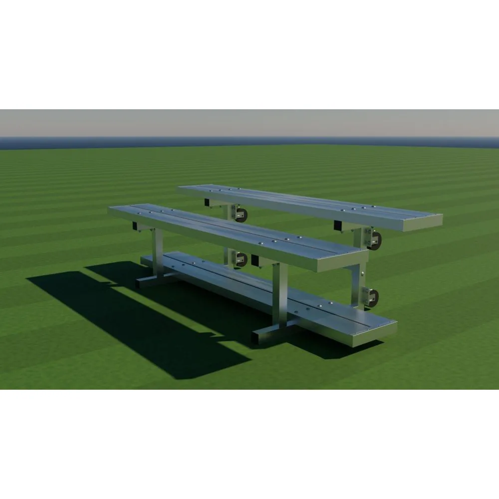 Bleacher Tilt & Roll Aluminium 2-Tier
