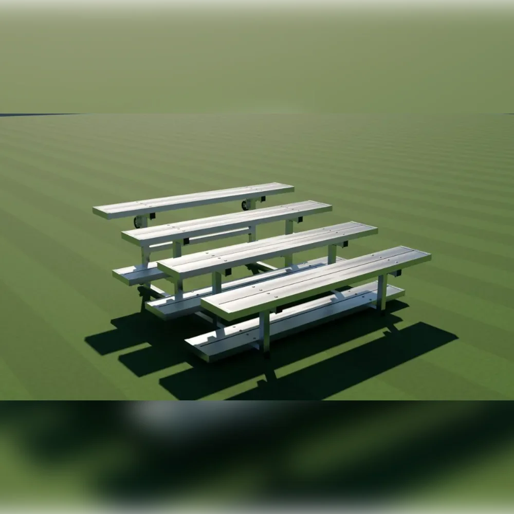 Bleacher Tilt & Roll Aluminium 4-Tier