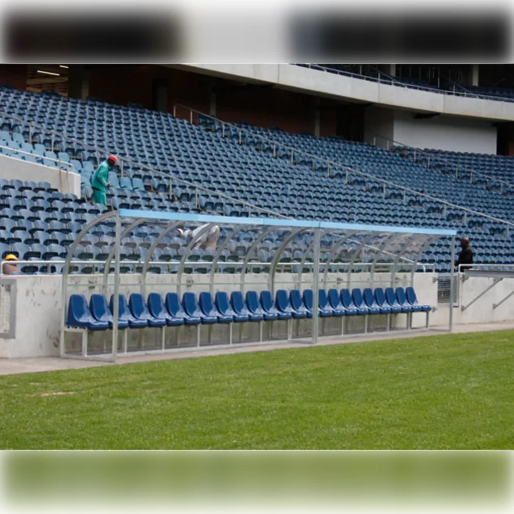 Soccer Dugout Shelter 6 Man Seater