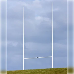 Steel Rugby Posts - 11m with Galvanised Hinge & Socket System